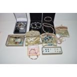 A quantity of Honora Collection cultured pearl necklaces; etc., some with gold clasps.