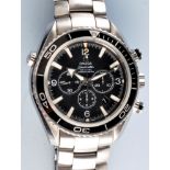 Omega Seamaster: a gentleman's stainless steel co-axial chronometer wrist watch,