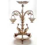 An ornate table centrepiece, in the manner of Elkington & Co.