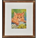 Louis Wain (1860-1939) "The New Penny", signed; with inscription on a Bourlet framer's label verso,
