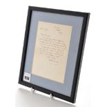 Siegfried Sassoon (1886-1967): a signed letter, dated April 7th 1932 "To Massingham",