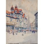 Victor Noble Rainbird (1887-1936) "In Old Rouen", signed and inscribed, watercolour, 31 x 22.