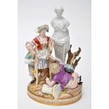 Meissen figure group of children at play, after Acier,