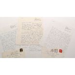 Catherine Cookson (1906-1998): four handwritten letters from her Hastings address, 1968-1971,