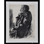 Tom McGuinness (1926-2006) "Seated Man, Tweed Jacket", signed and dated '56; with inscription verso,