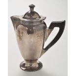 A George VI coffee pot, by J.J.T.