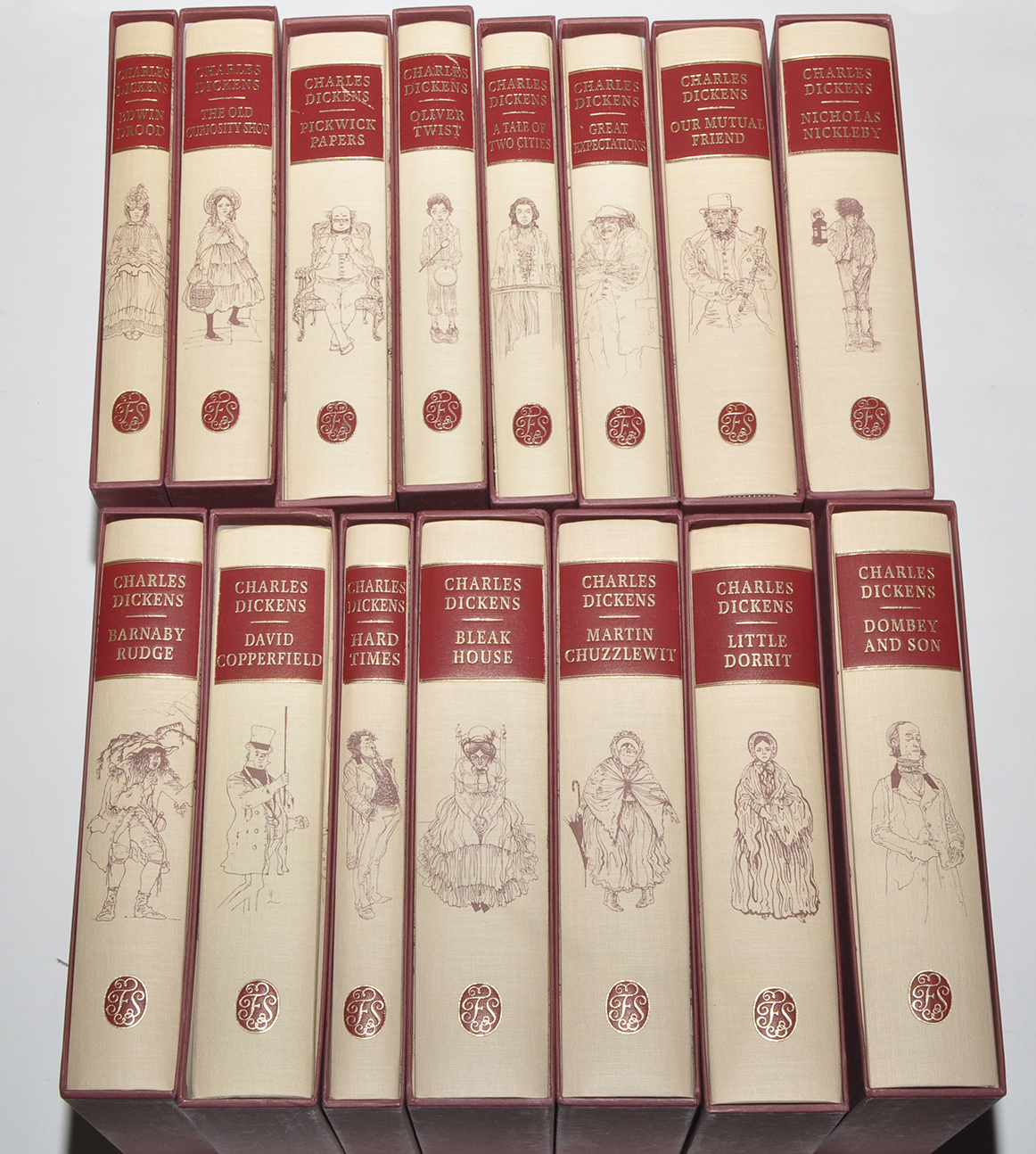 Folio Society - Dickens (Charles) selected works, Oliver Twist, Great Expectations, Hard Times,