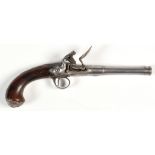 A late 18th Century flintlock pistol, by T.