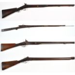 Four 19th Century guns,