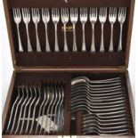 A George V flatware and cutlery service, by Mappin & Webb, Sheffield 1925, probably Windsor pattern,