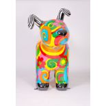 PSYCHEDELIC SNOWDOG by Rebecca Reed Artist Rebecca Reed is influenced by bold patterns and vibrant