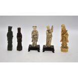 Two Chinese ivory carvings of Daoist imm