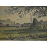 William Holmes May (1839-1920) - Crowland, watercolour, signed and dated 1899, 18 x 30.