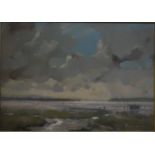 Rickards - Estuary view, oil on board, signed lower right,