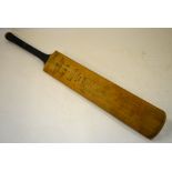 A cricket bat, the 'Len Hutton',