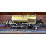 Winson 5" model live steam locomotive, 1400 Class, kit 10, part built on rolling track section,