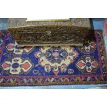 An Afghan/Belouch rug, blue ground,