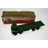 A boxed Dinky Supertoys 502 Foden Flat Truck (1st Type) Condition Report Light wear and some paint