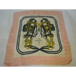 An Hermes, Paris silk scarf, Brides de Gala, Artist Hugo Grygkat, First Issued 1957 (horse bridles -