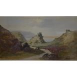 I Shapland - Valley of the Rocks, Lynton, watercolour, signed lower right,