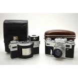 A USSR Horizont panoramic camera with revolving shutter-front,