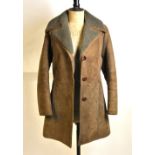 A Langmore light brown lady's sheepskin coat, size 14 Condition Report Good condition