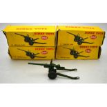 Dinky models - Four boxed 5.5 Medium Guns, all with little and no wear (4) Condition Report Boxes