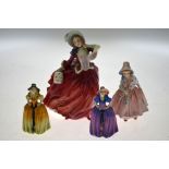 Royal Doulton figures - Autumn Breezes HN 1934, Lily, and two Patricia (4) Condition Report Patricia