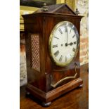 Edward Thorpe of Bath (by repute), a George III mahogany eight day bracket clock with convex