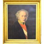 English School - A pair of 19th century companion portraits of Colonel Hodgins,