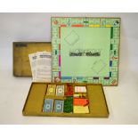 A vintage Monopoly set,