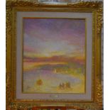 Louis Fabien - Seascape, oil on canvas, signed and dated '77 lower left,