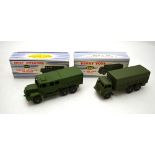 Dinky Supertoys - 10-Ton Army Truck 622 and Medium Artillery Tractor 689 - both boxed and with