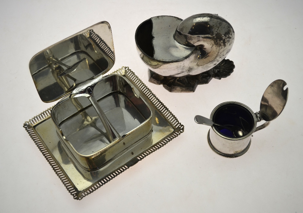 A quantity of 19th century plated wares, including Regency sugar basin and cover, - Image 3 of 4
