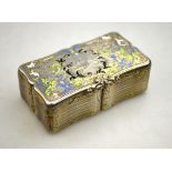 A 19th century French parcel gilt and enamelled .
