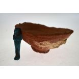 An ancient Egyptian terracotta pot-lid - reputedly the pot would have held an embalmed Ibis - to/w