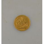 A Victorian half sovereign,