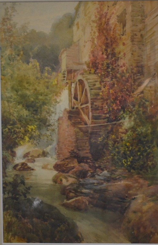 W H Sweet - Old Mill, Lynton, watercolou