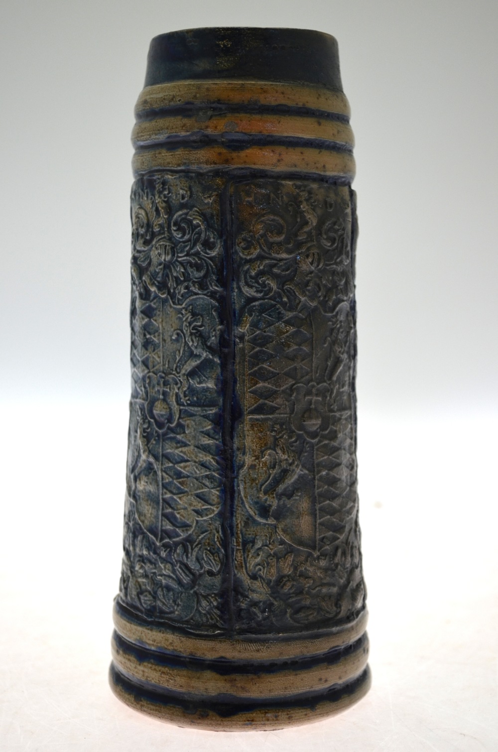 A German salt glazed blue stone stein of - Image 2 of 4