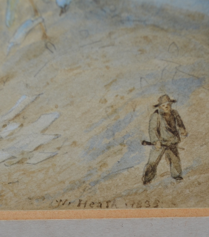 W Heath - Drying the nets on a windy hea - Image 3 of 3