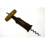 A Thomason II brass-barrelled corkscrew