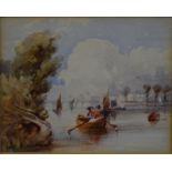 H E Downing (d 1835) - 'On the Thames at