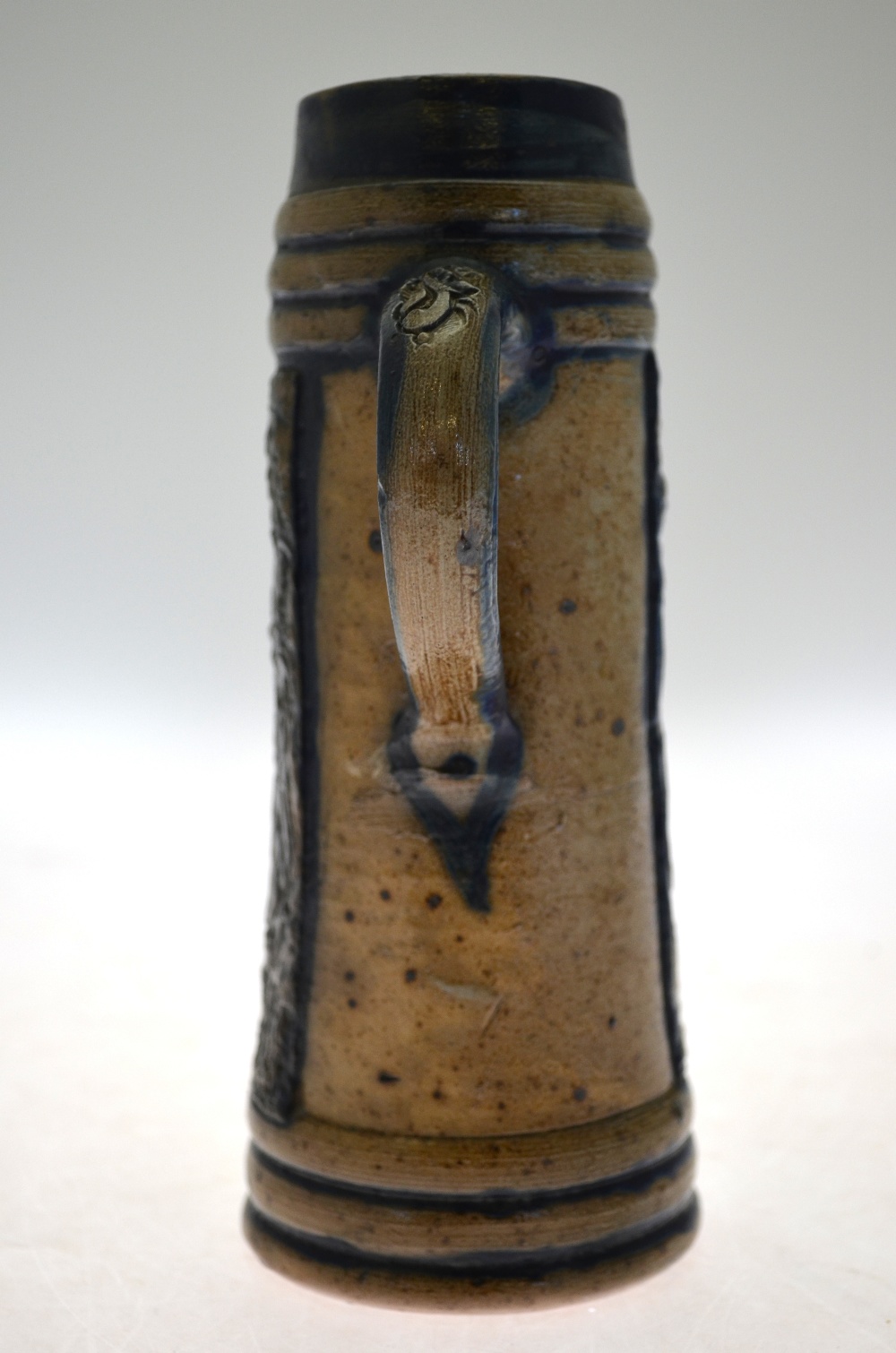 A German salt glazed blue stone stein of - Image 3 of 4