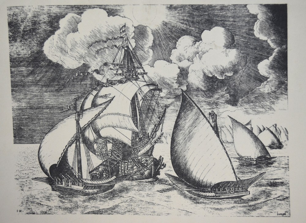 A portfolio of etchings, engravings and - Image 3 of 6