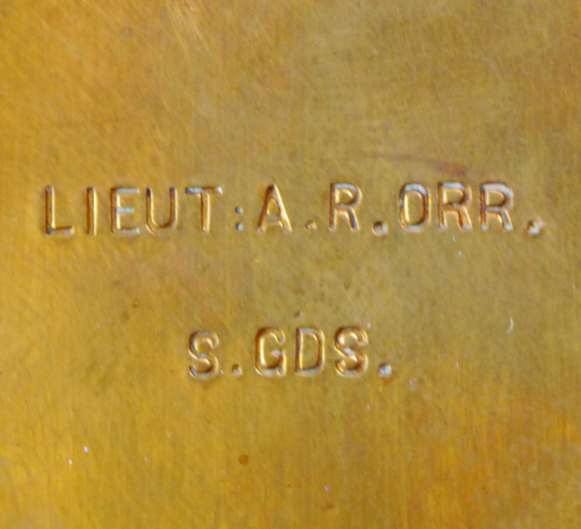 A rare WWI casualty trio and memorial plaque to Captain Arthur Roxburghe Orr, - Image 3 of 10