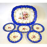 A Victorian Alcock part dinner service,