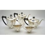 An A1 electroplated five-piece tea/coffee service