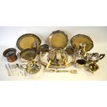 A quantity of electroplated wares, including a set of Community Plate flatware and cutlery,