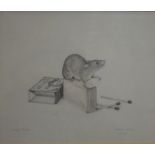 Andrew Stock - 'Harvest mouse', pencil drawing, signed and dated 22.11.78 lower right, 15.