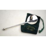 A modern Scottish silver Graham Stewart design preserve spoon with acorn finial,